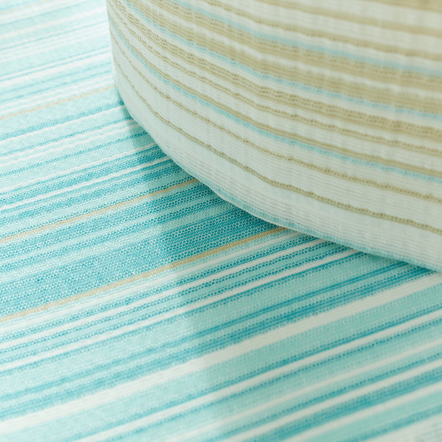 モリリン しゃりっと涼感 綿しじら織 スツールクッション ２個セット