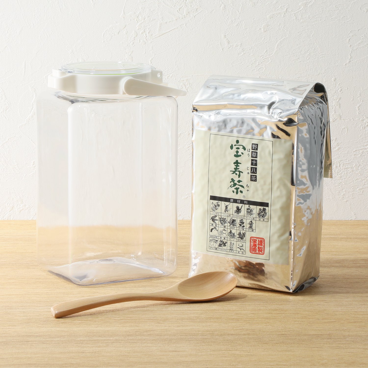 宝寿園 野草十八茶“宝寿茶”＆保存容器