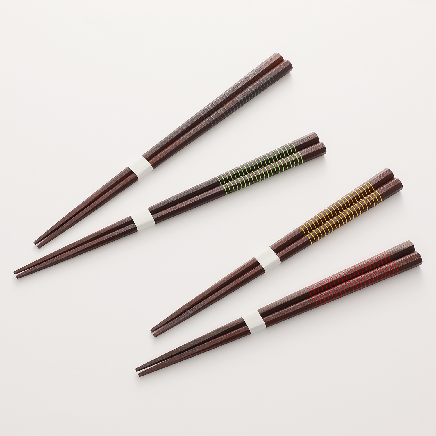 日本橋・川上商店 江戸唐木箸 八角万能箸４膳セット