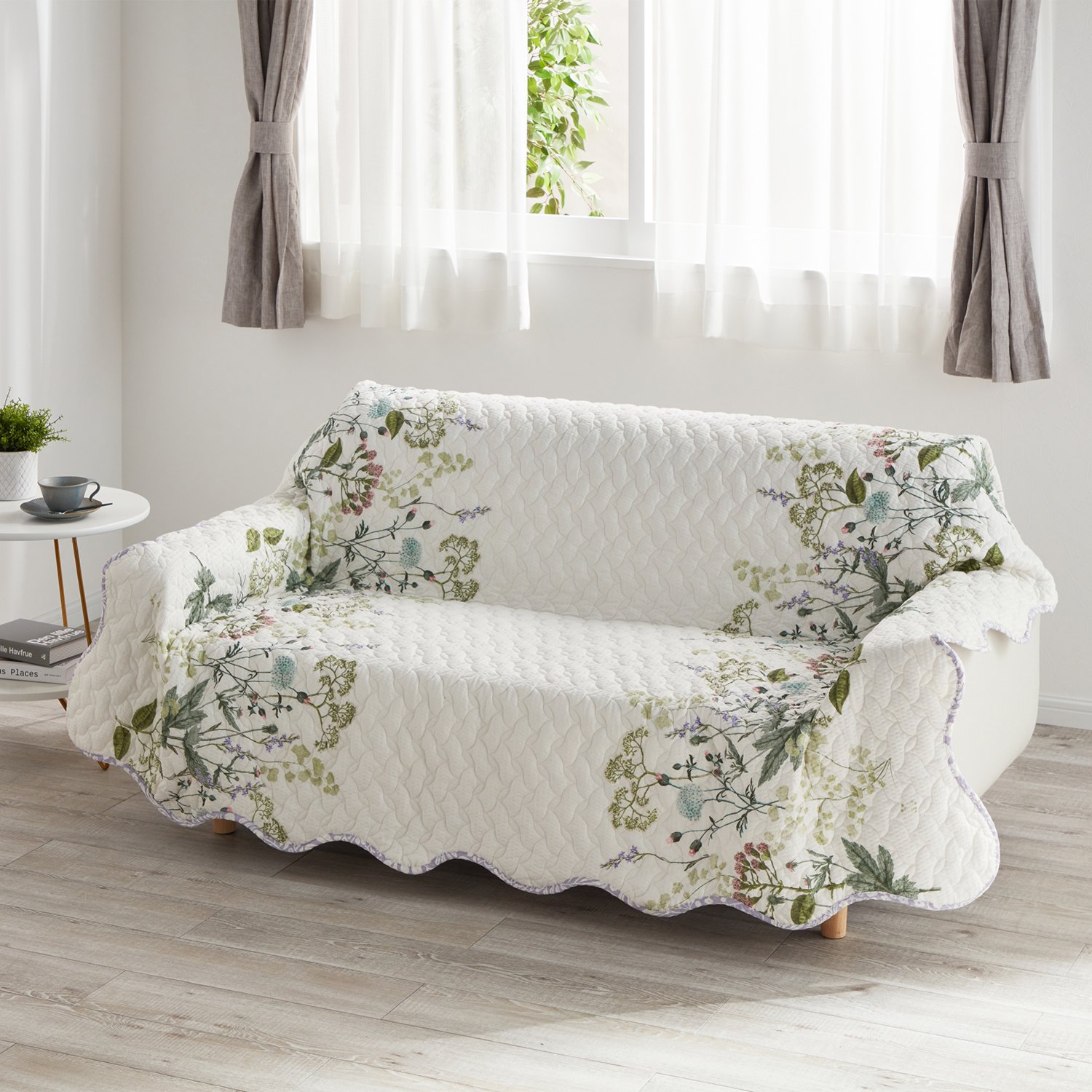 ＜正方形＞大津毛織 やわらかリップル リバーシブルマルチカバー 