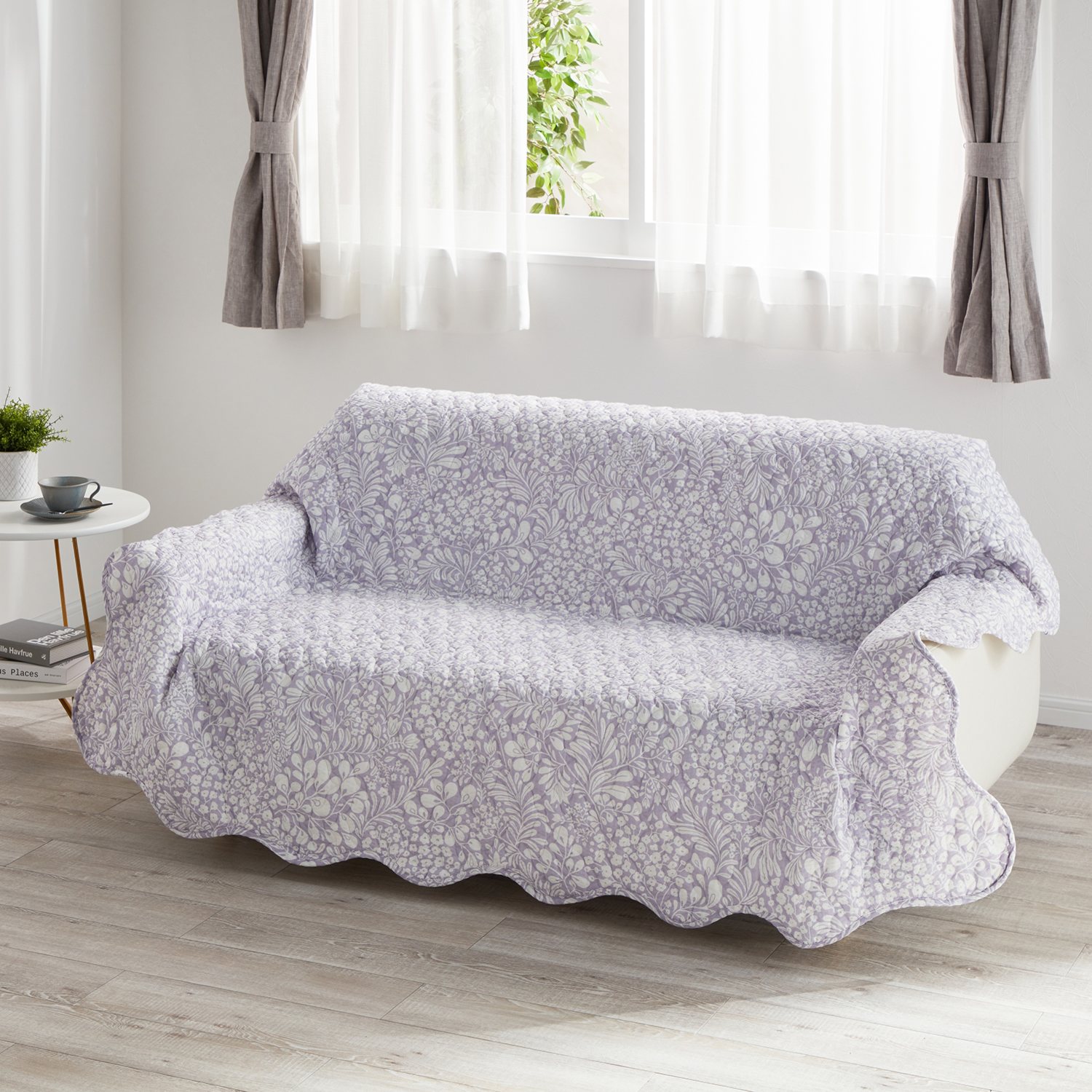 ＜正方形＞大津毛織 やわらかリップル リバーシブルマルチカバー 