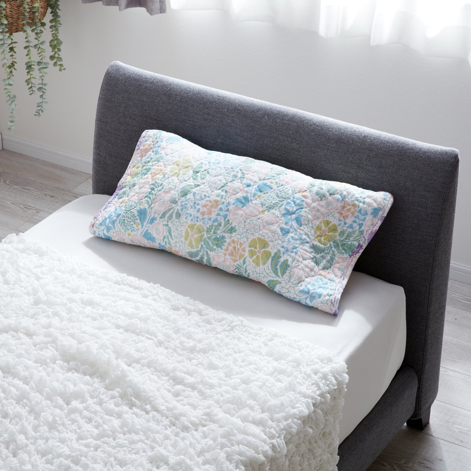 西川 オールコットン 抗菌　リバーシブル やわらか水洗い ピローパッド同柄２枚組