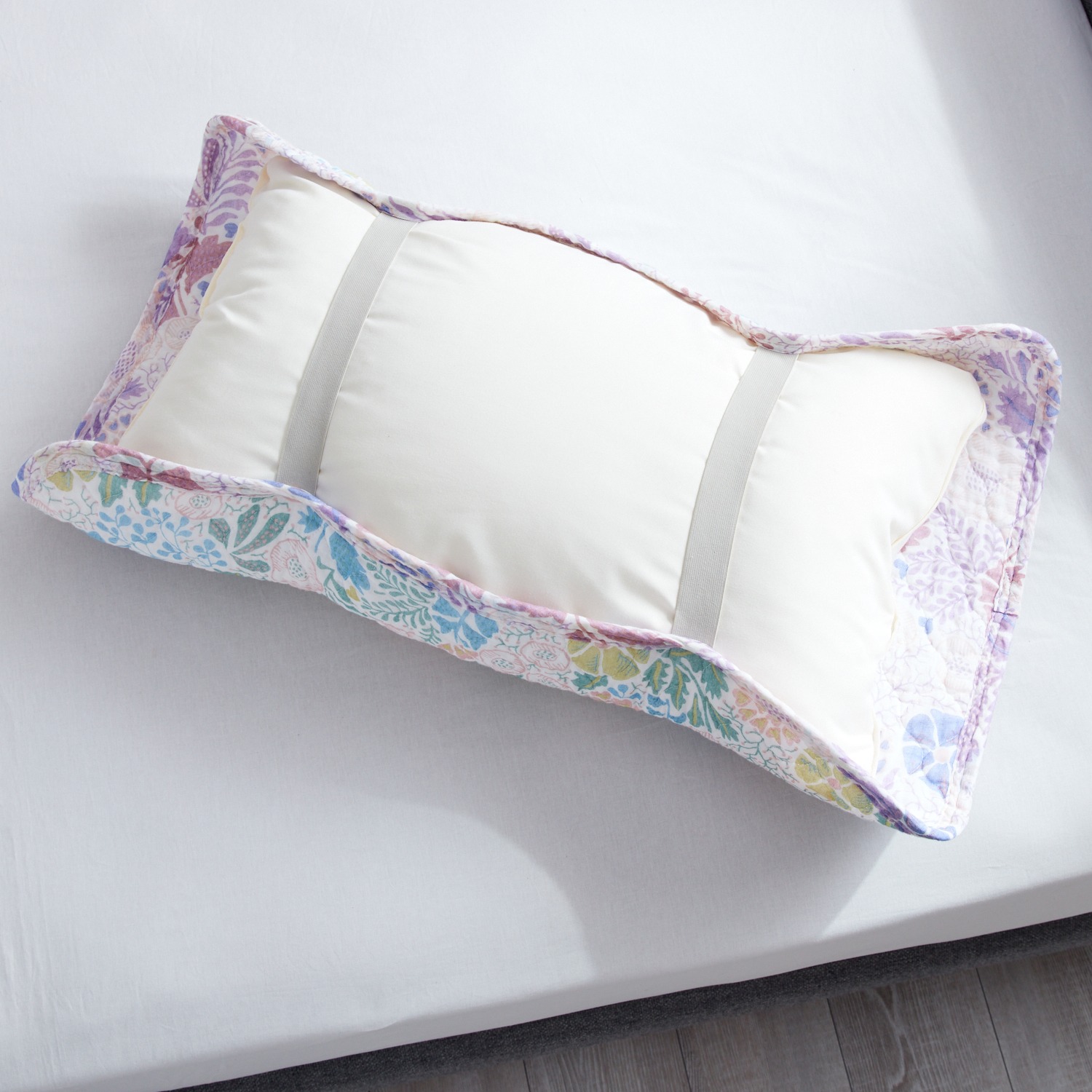 西川 オールコットン 抗菌　リバーシブル やわらか水洗い ピローパッド同柄２枚組