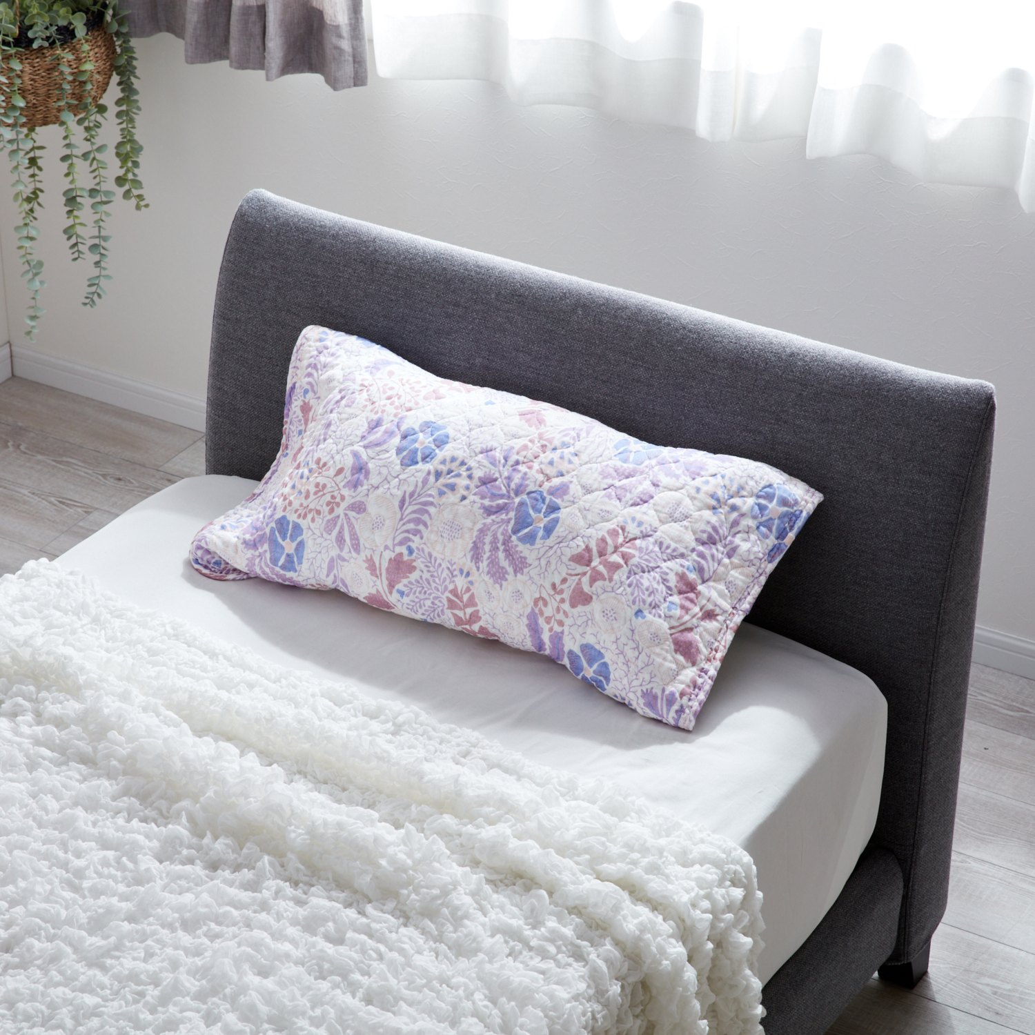 西川 オールコットン 抗菌　リバーシブル やわらか水洗い ピローパッド同柄２枚組