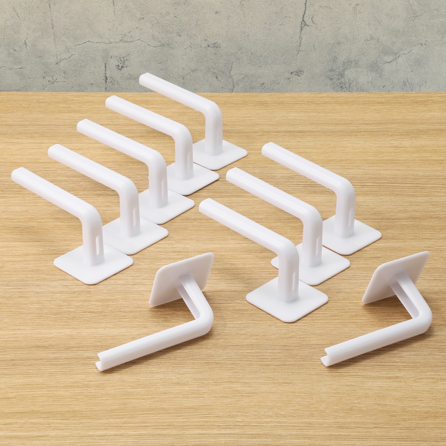 ビバライズ 縦にも横にも使える！ 複数使いで用途も広がる 多機能ロングフック １０個セット