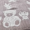 ＜シングル＞ワンダフルワールド ｂｙ　アキコオブチ 浮かし織り 日本製ガーゼケット 