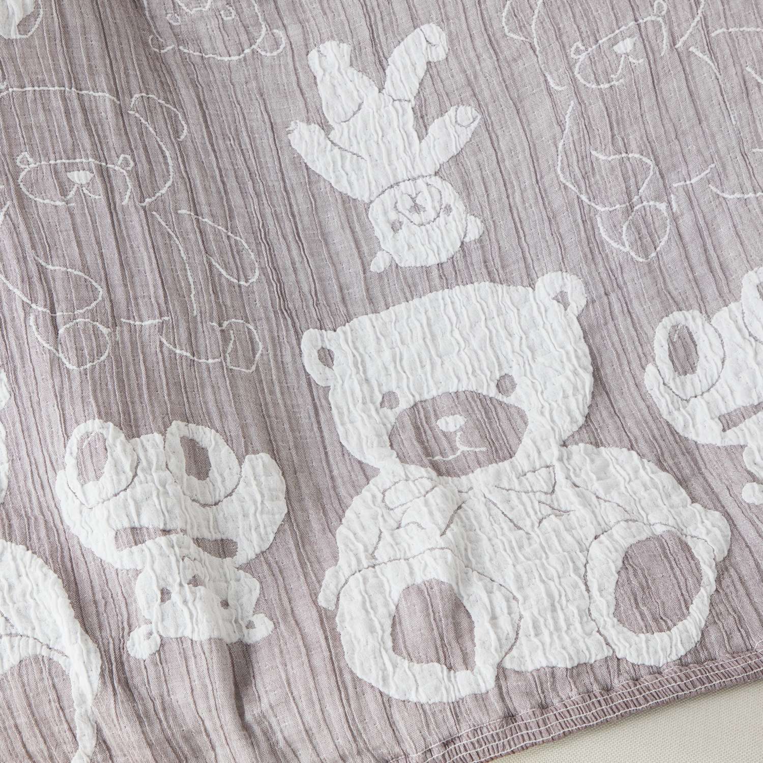 ワンダフルワールド ｂｙ　アキコオブチ 浮かし織り 日本製ガーゼハーフケット