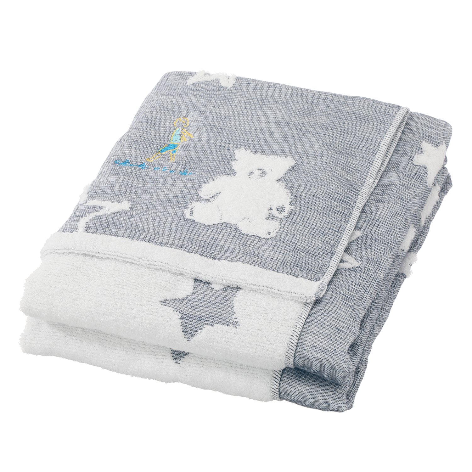 ワンダフルワールド ｂｙ　アキコオブチ ガーゼとパイルの やさしい肌ごこち バスタオル 同色２枚組