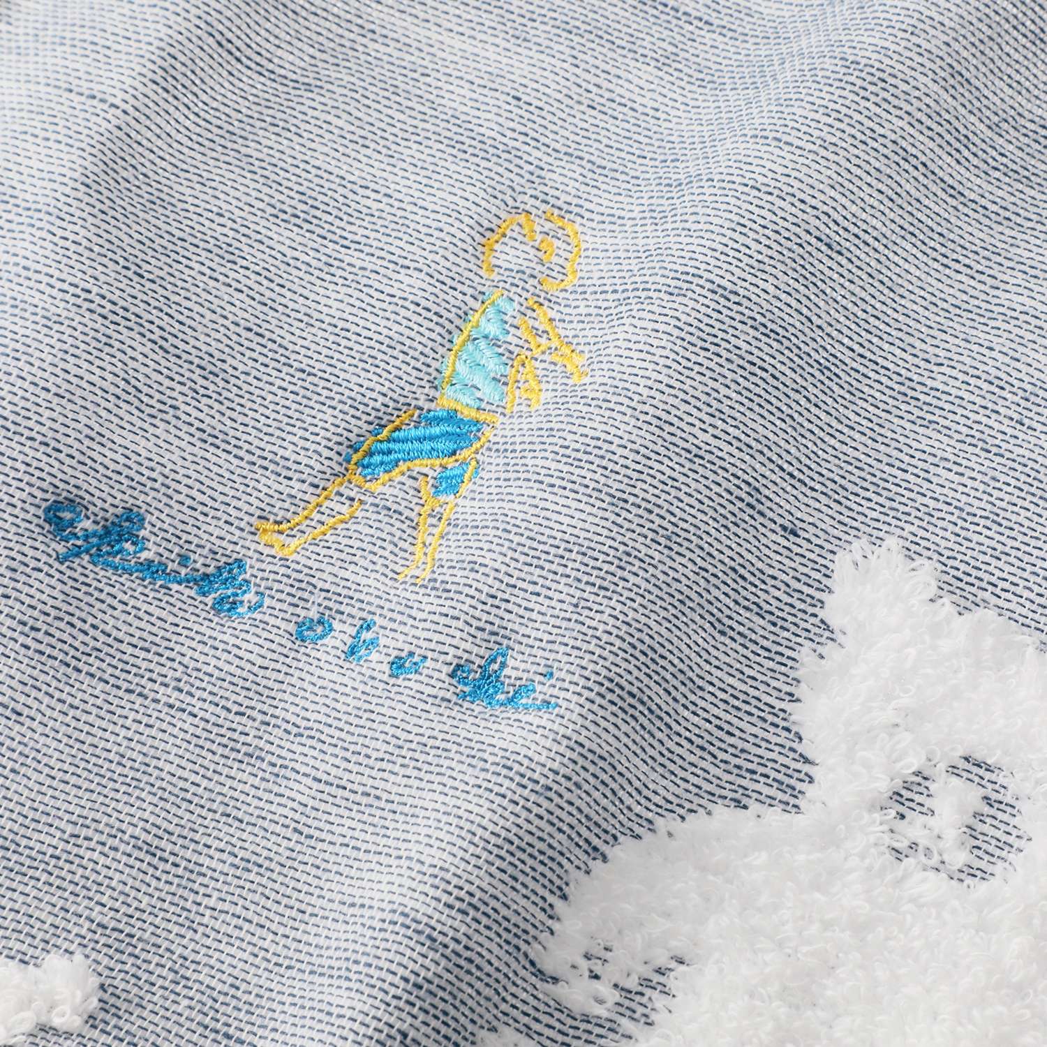 ワンダフルワールド ｂｙ　アキコオブチ ガーゼとパイルの やさしい肌ごこち バスタオル 同色２枚組