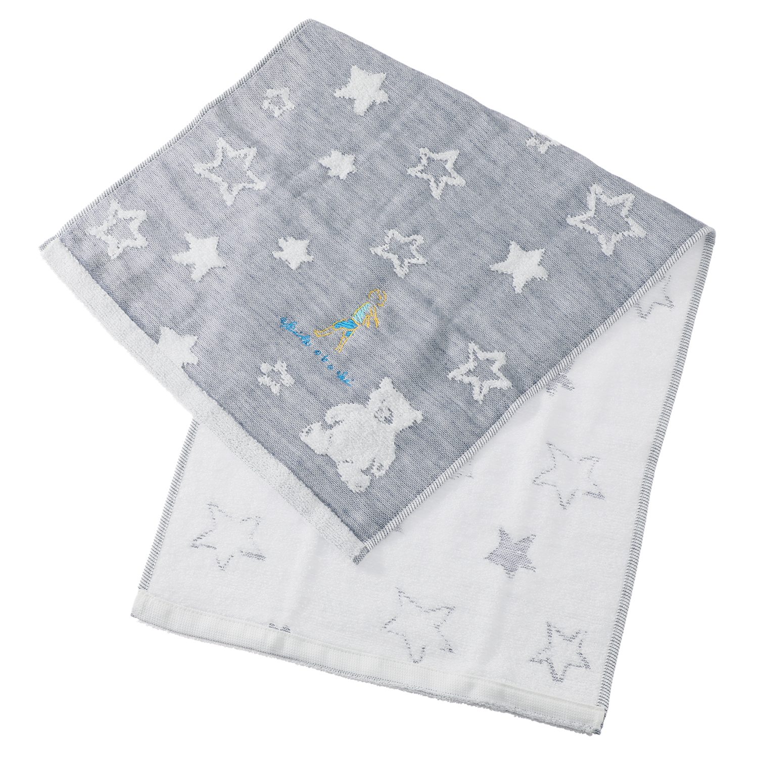 ワンダフルワールド ｂｙ　アキコオブチ ガーゼとパイルの やさしい肌ごこち フェイスタオル 同色３枚組