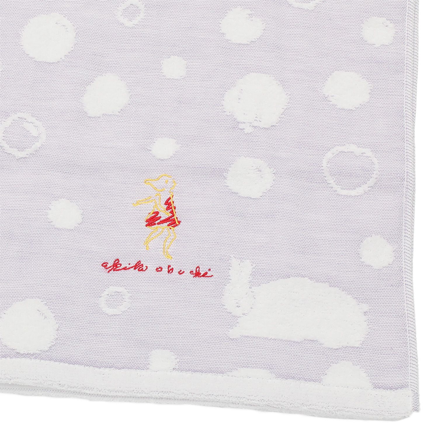 ワンダフルワールド ｂｙ　アキコオブチ ガーゼとパイルの やさしい肌ごこち フェイスタオル 同色３枚組