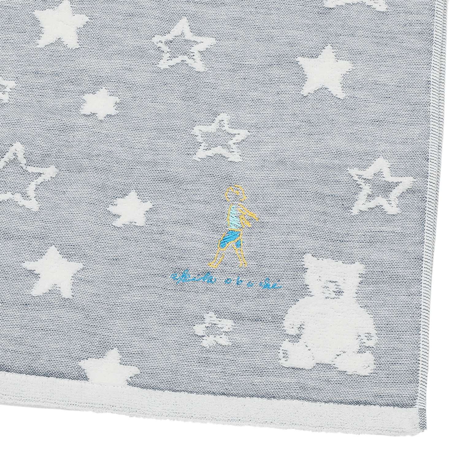 ワンダフルワールド ｂｙ　アキコオブチ ガーゼとパイルの やさしい肌ごこち フェイスタオル 同色３枚組