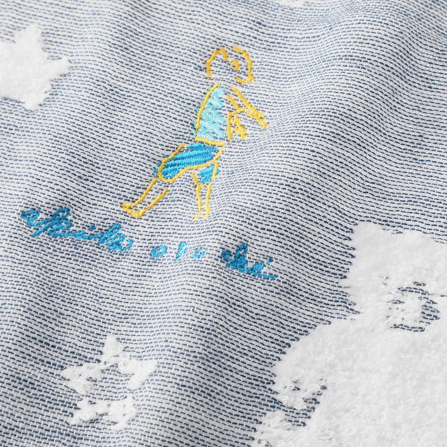 ワンダフルワールド ｂｙ　アキコオブチ ガーゼとパイルの やさしい肌ごこち ウォッシュタオル 同色４枚組