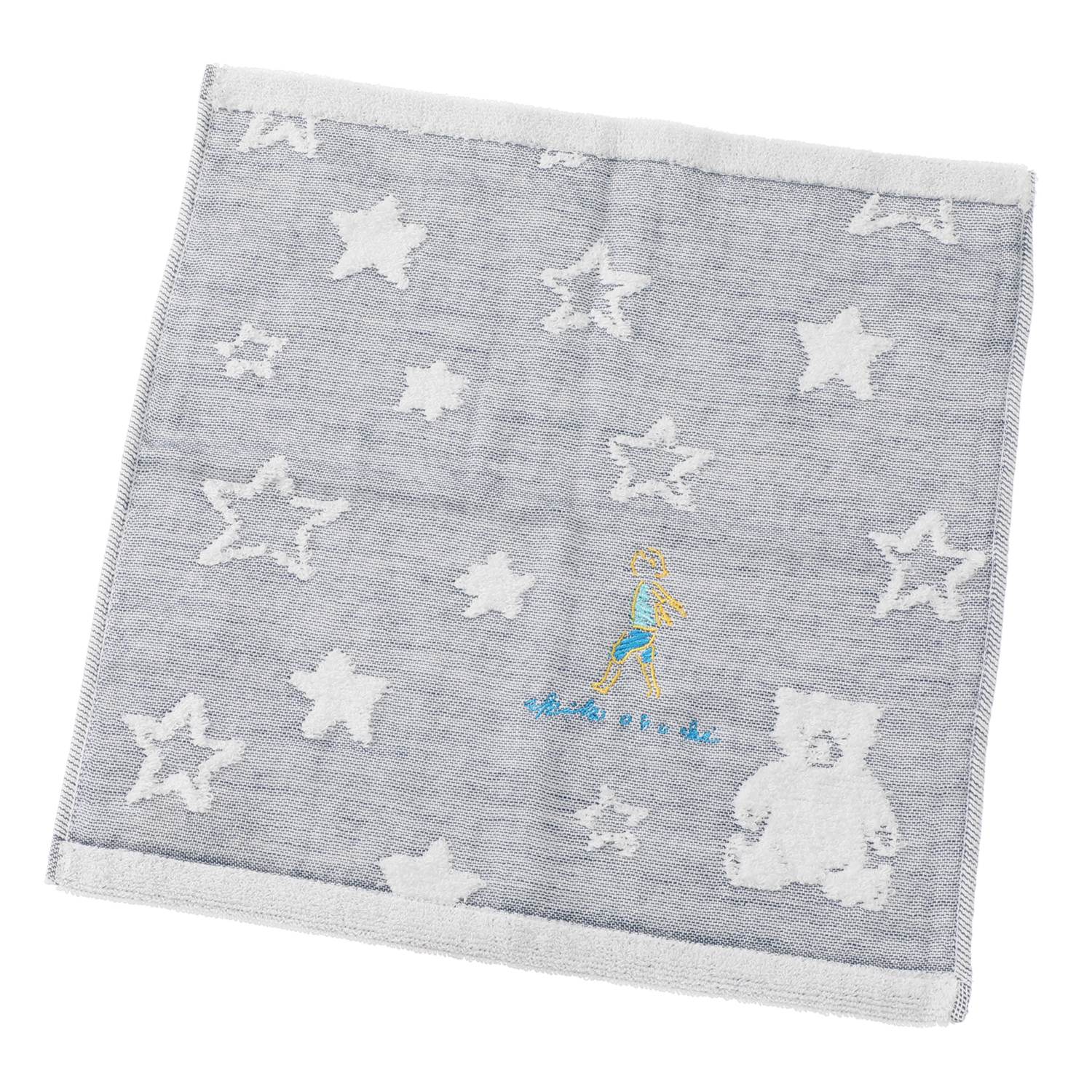 ワンダフルワールド ｂｙ　アキコオブチ ガーゼとパイルの やさしい肌ごこち ウォッシュタオル 同色４枚組