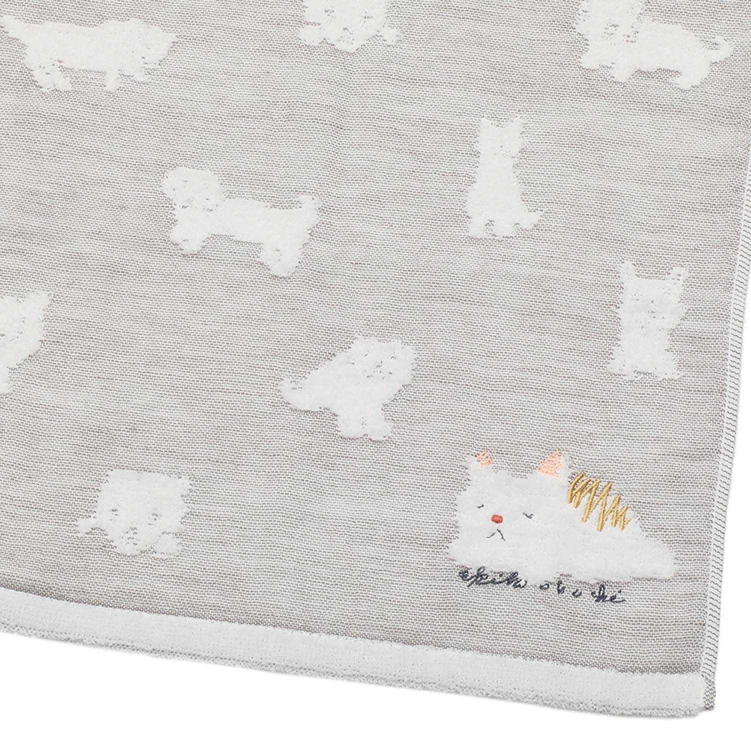 ワンダフルワールド ｂｙ　アキコオブチ ガーゼとパイルの やさしい肌ごこち ウォッシュタオル 同色４枚組