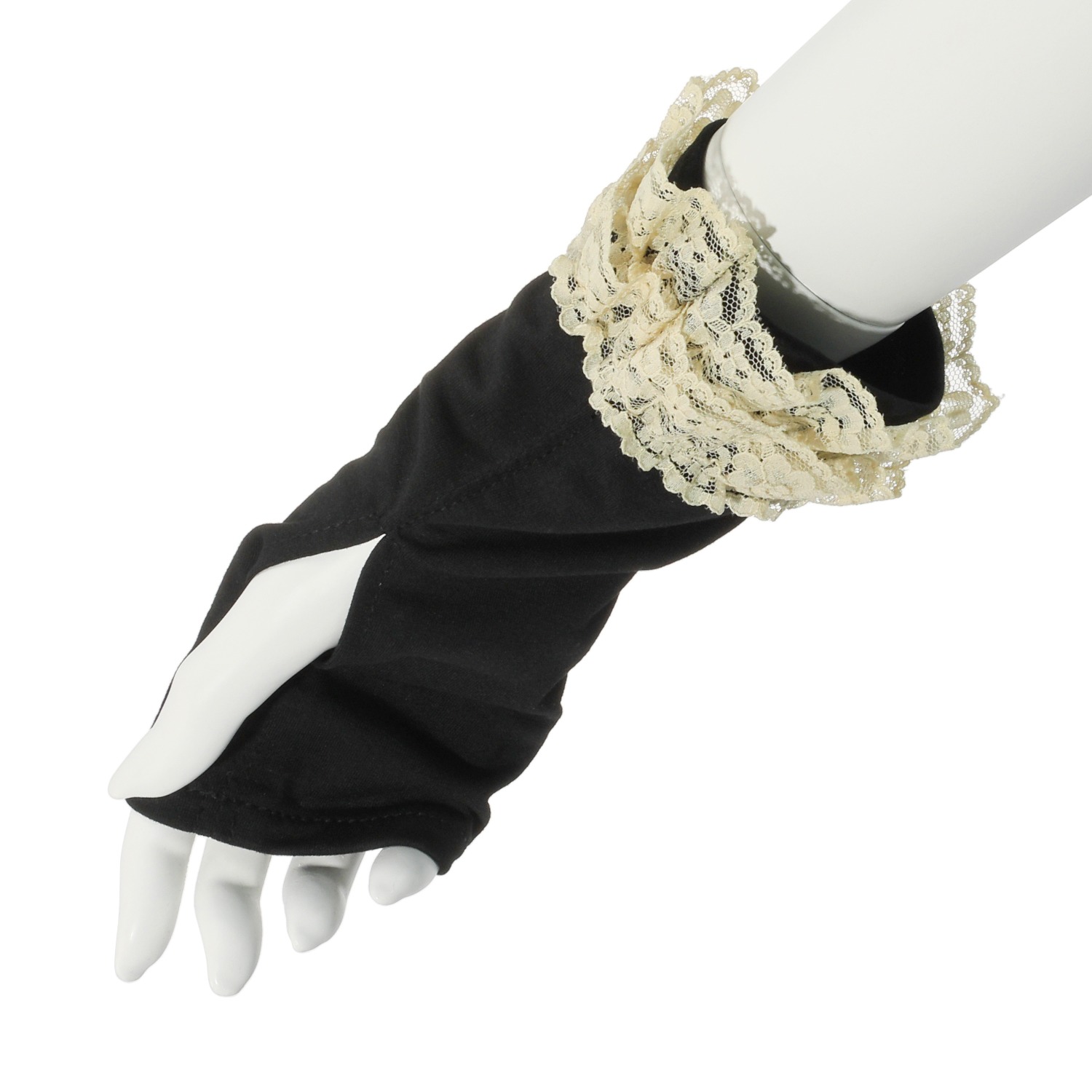 ラ　ルイス ＵＶカット レーシーハット＆ ＵＶカット レースショート手袋