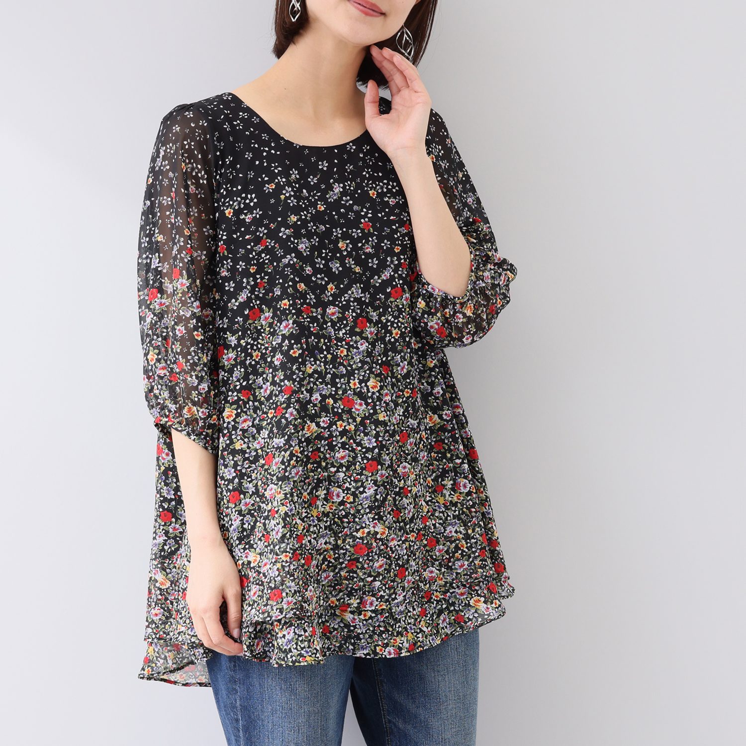 ダジュール シフォンチュニック