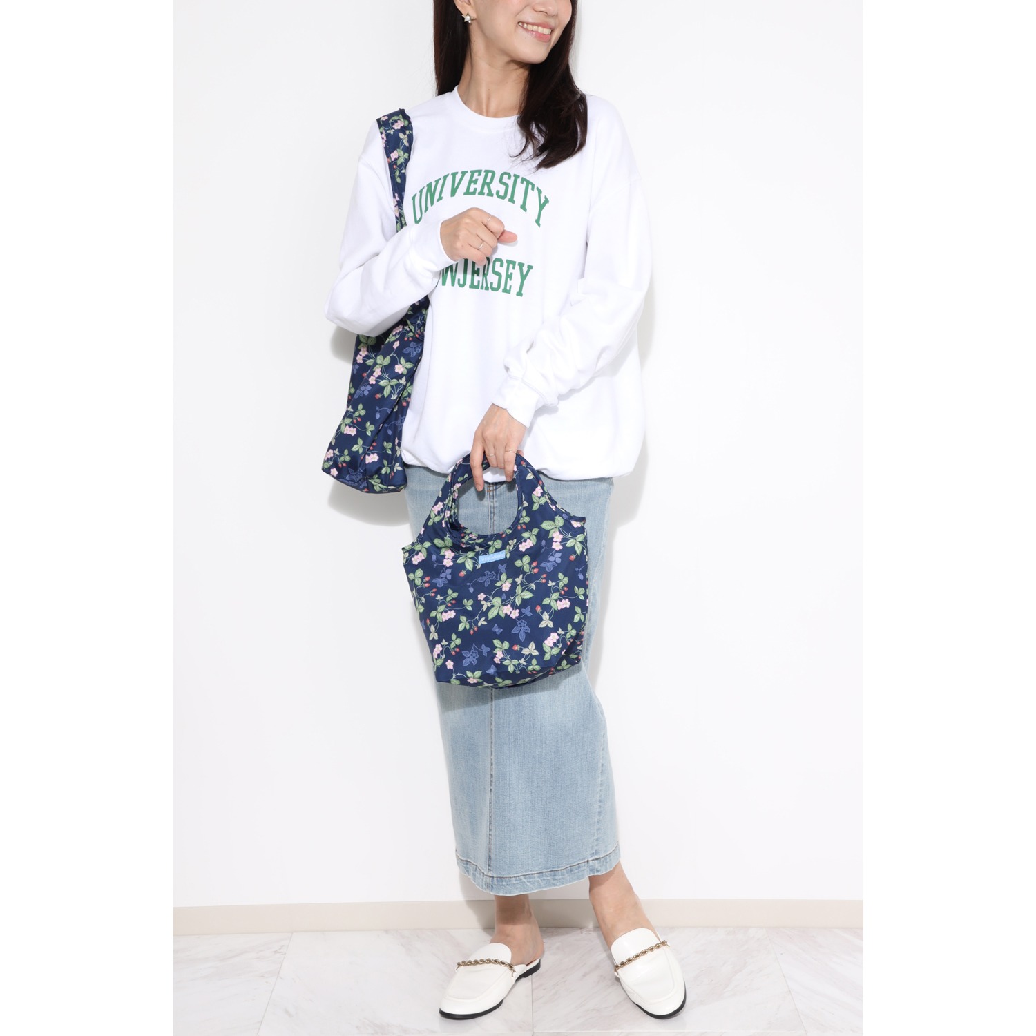 ウェッジウッド ワイルドストロベリー はっ水　保冷マイバッグ 大小２個セット