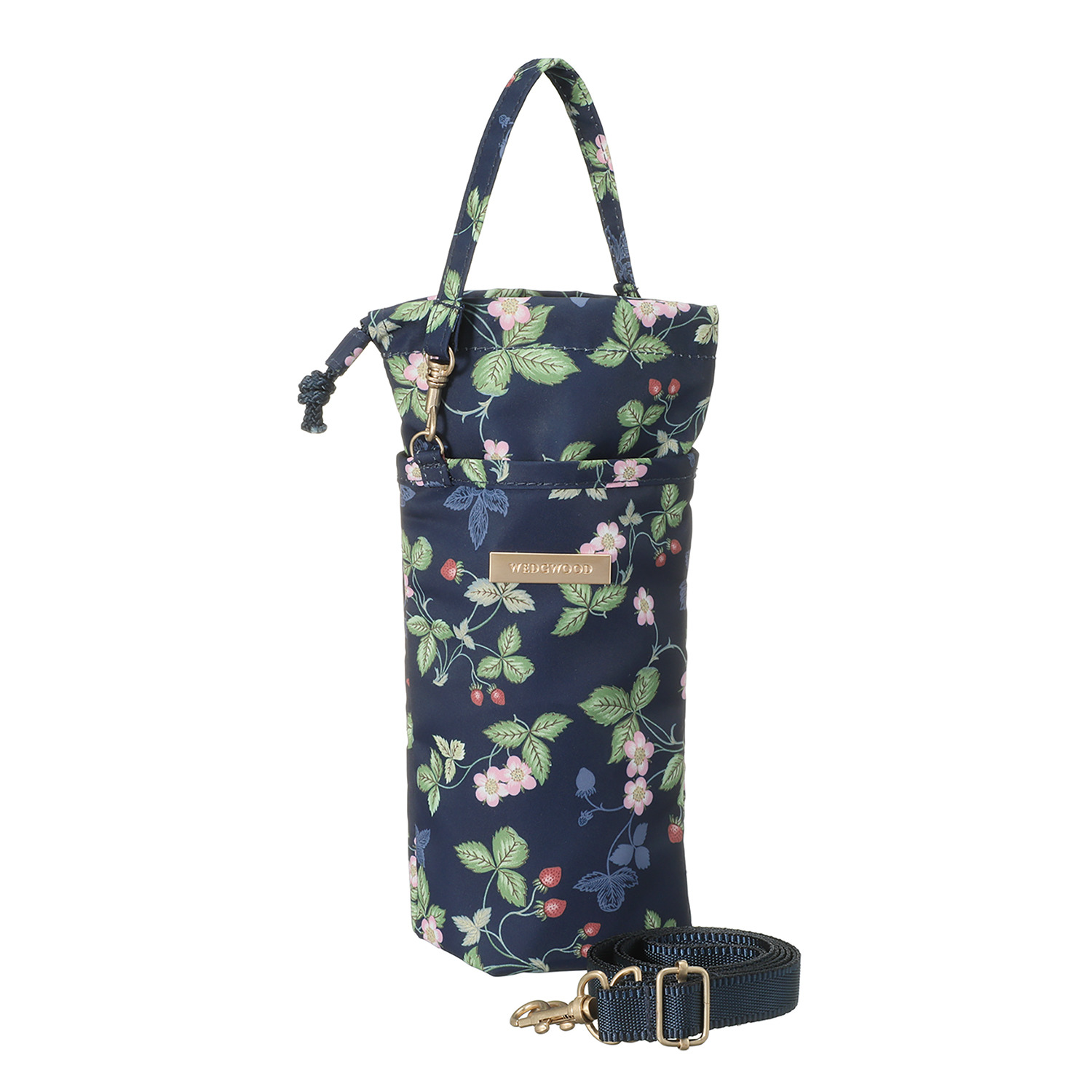 ウェッジウッド ワイルドストロベリー はっ水 ショルダーストラップ付 ペットボトルホルダー