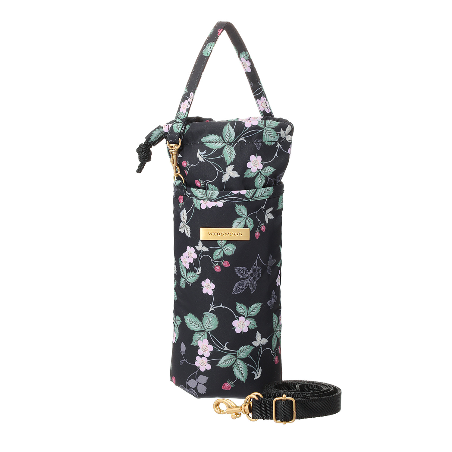 ウェッジウッド ワイルドストロベリー はっ水 ショルダーストラップ付 ペットボトルホルダー