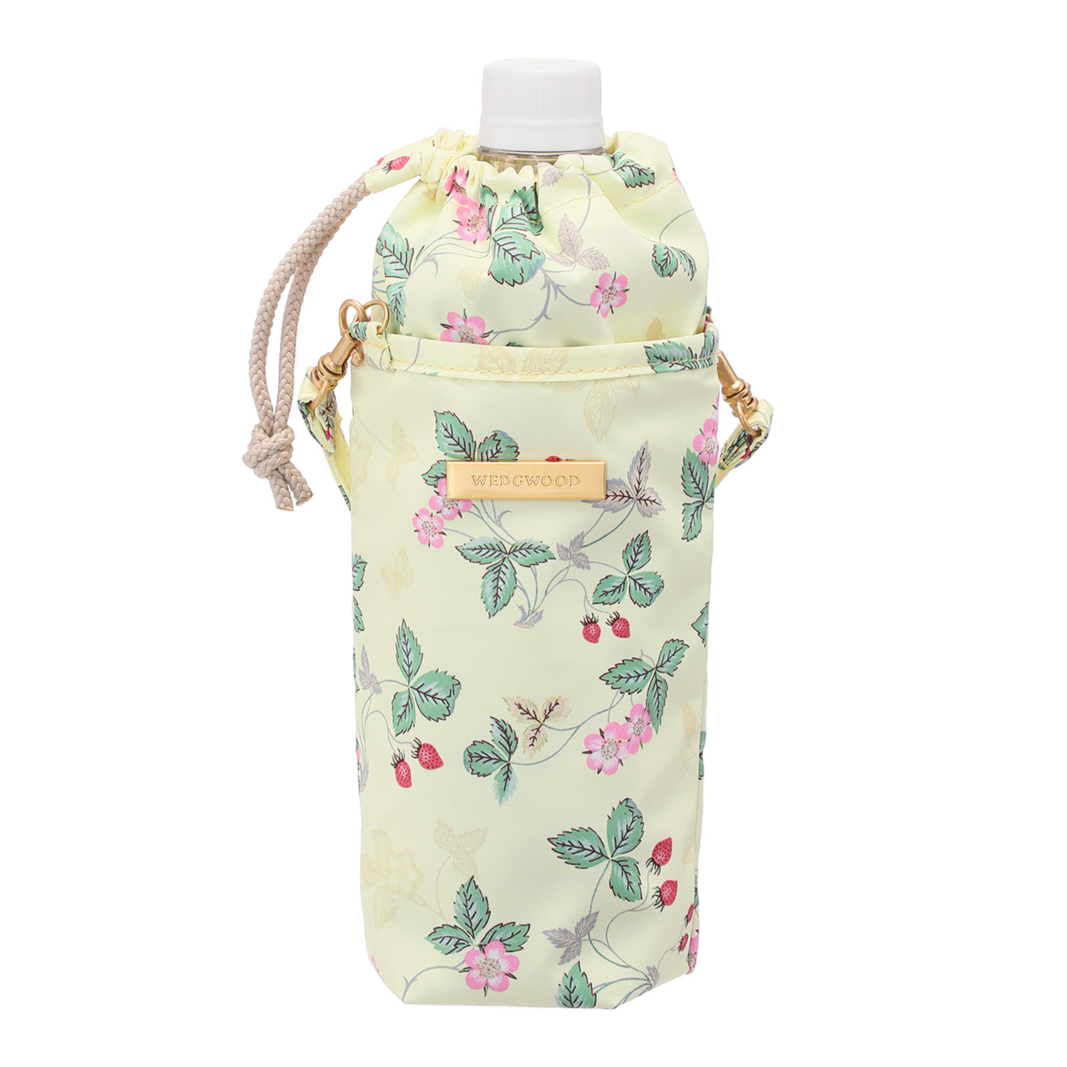 ウェッジウッド ワイルドストロベリー はっ水 ショルダーストラップ付 ペットボトルホルダー