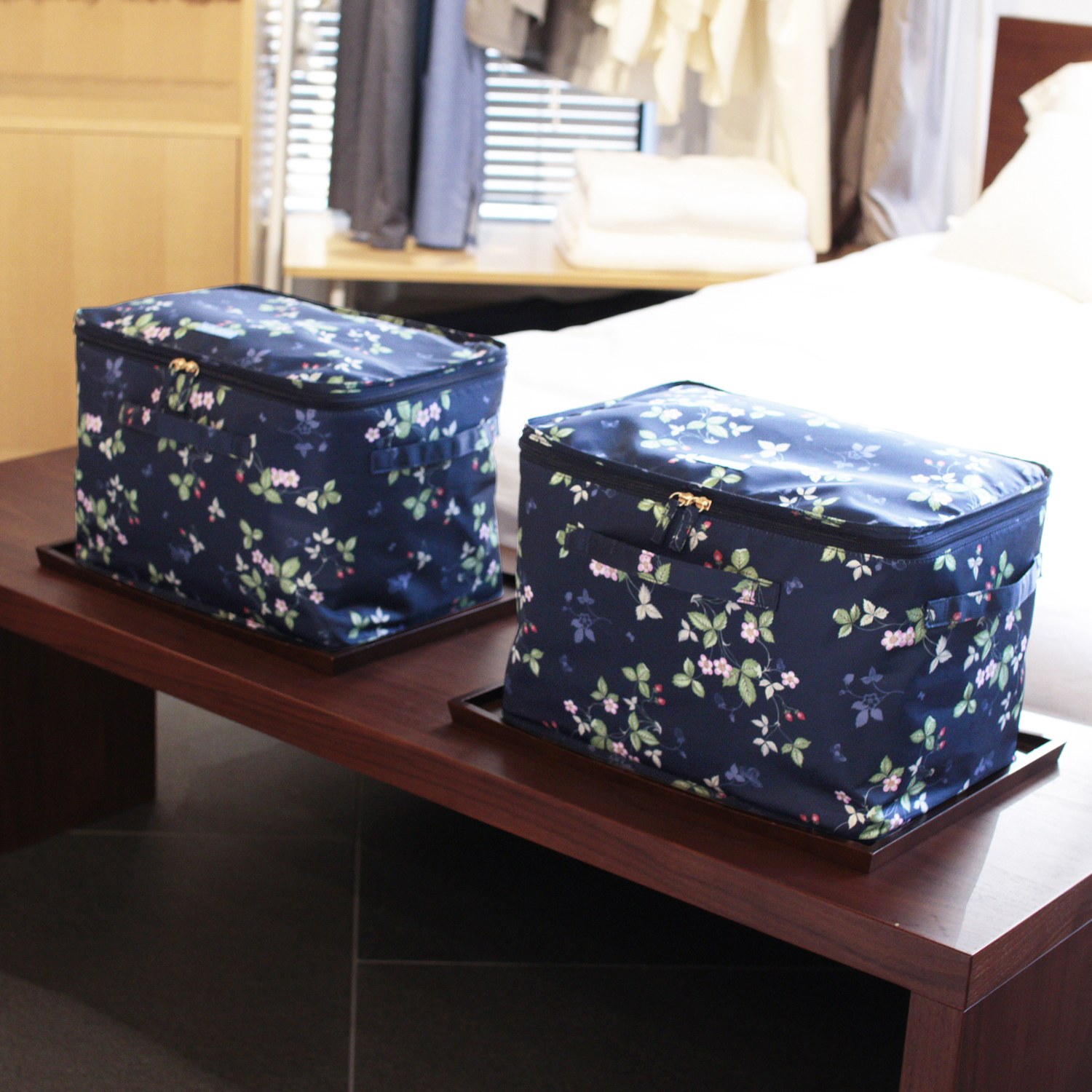 ウェッジウッド ワイルドストロベリー 深型収納ケース ２個セット