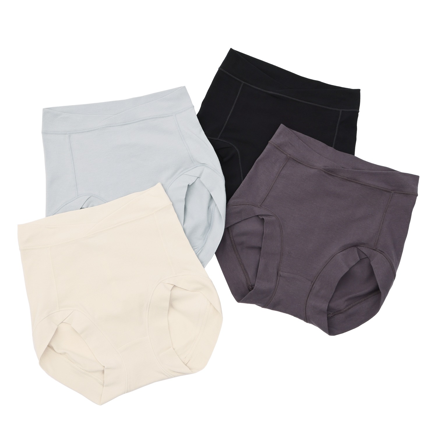 ジュエル 抗菌防臭 オーガニックコットン混 ショーツ４枚セット