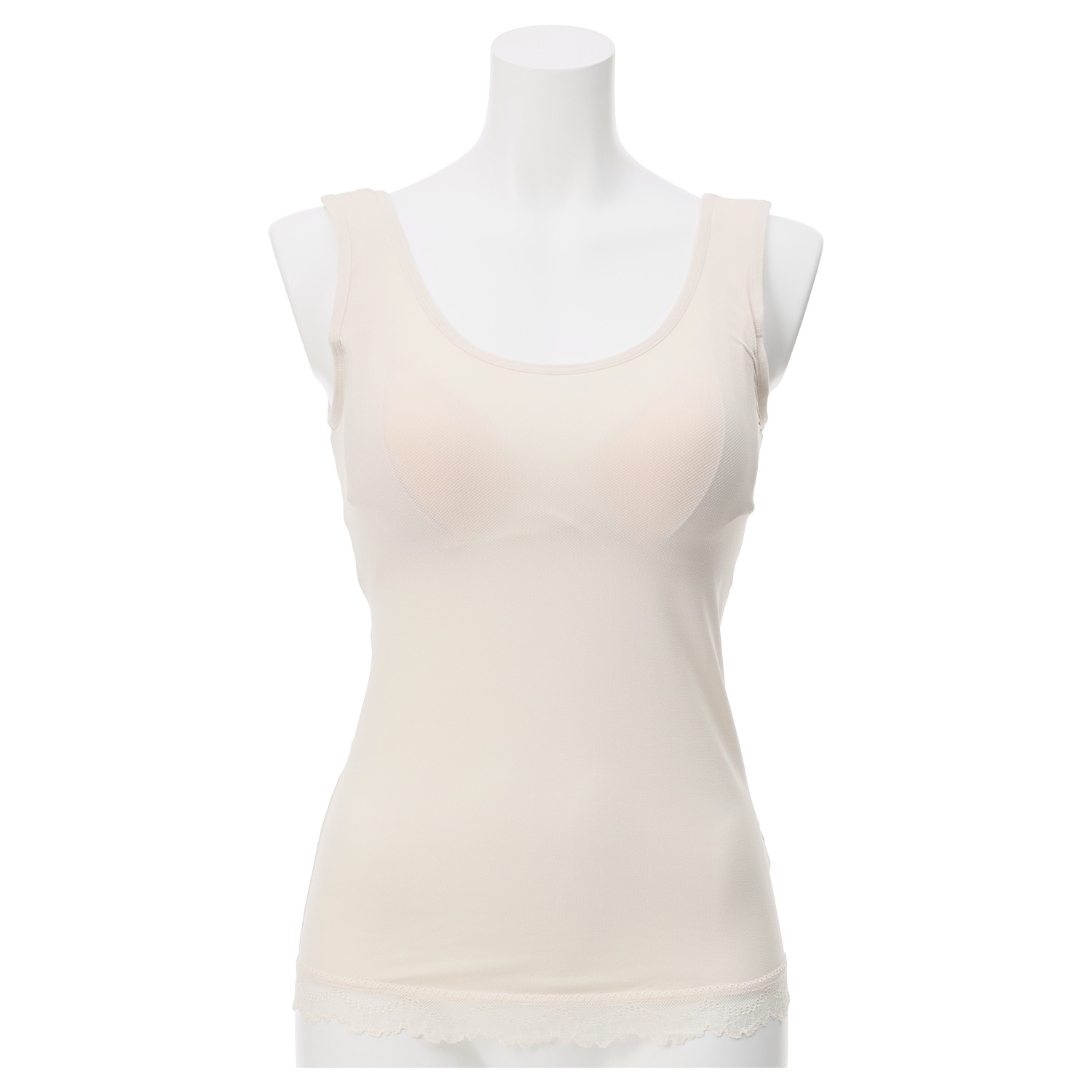 ジュエル 接触冷感・抗菌防臭 さらっとメッシュ カップ付タンクトップ ３枚セット 