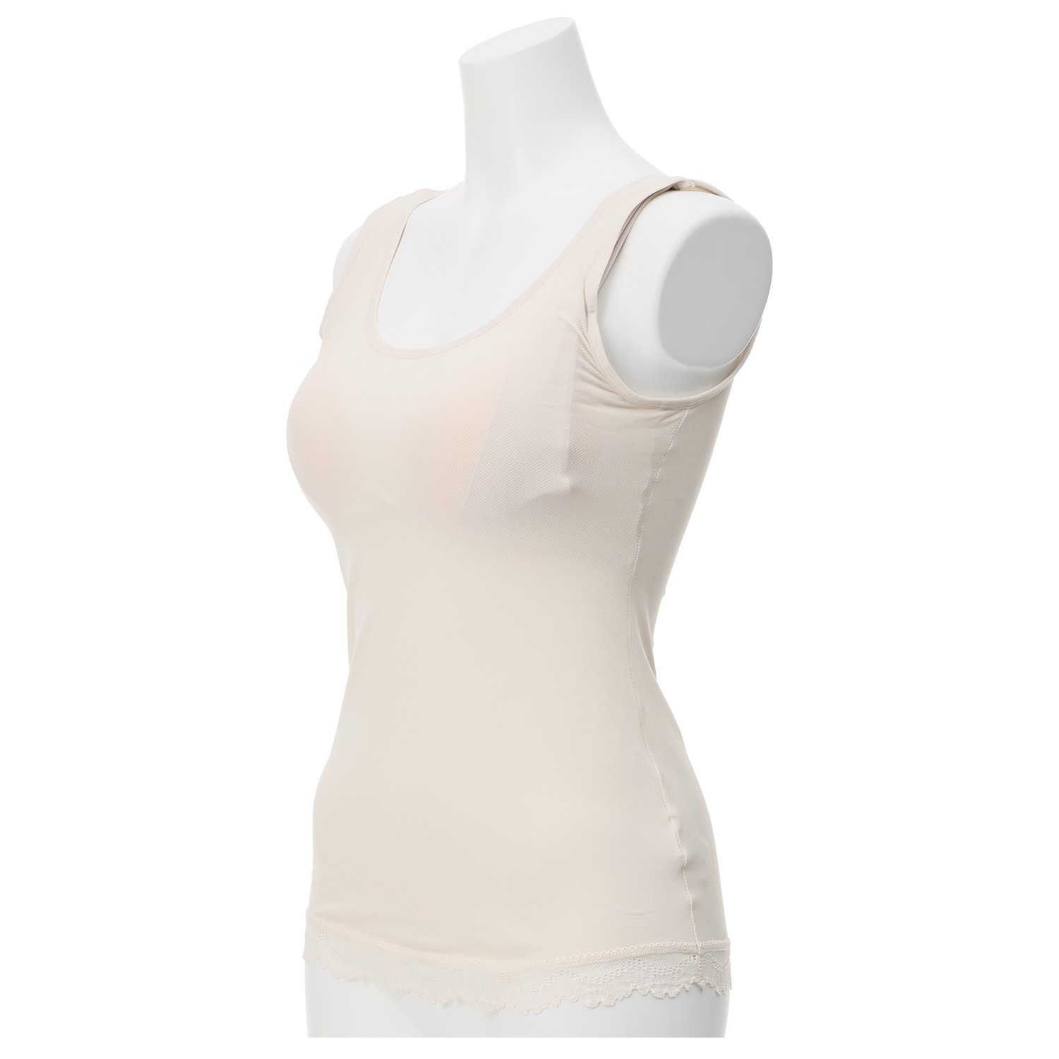 ジュエル 接触冷感・抗菌防臭 さらっとメッシュ カップ付タンクトップ ３枚セット 