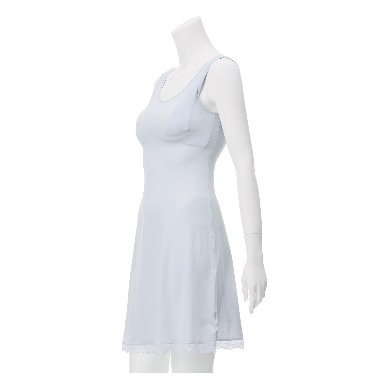 ジュエル 接触冷感・抗菌防臭 さらっとメッシュ カップ付 タンクトップスリップ ２枚セット 