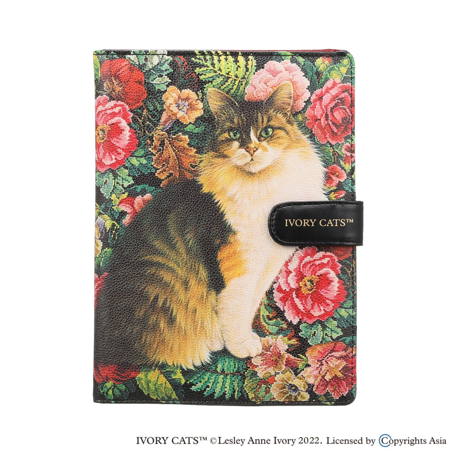 ディアカーズ おくすり手帳＆ おくすり手帳ケースセット “アイボリーキャッツ”