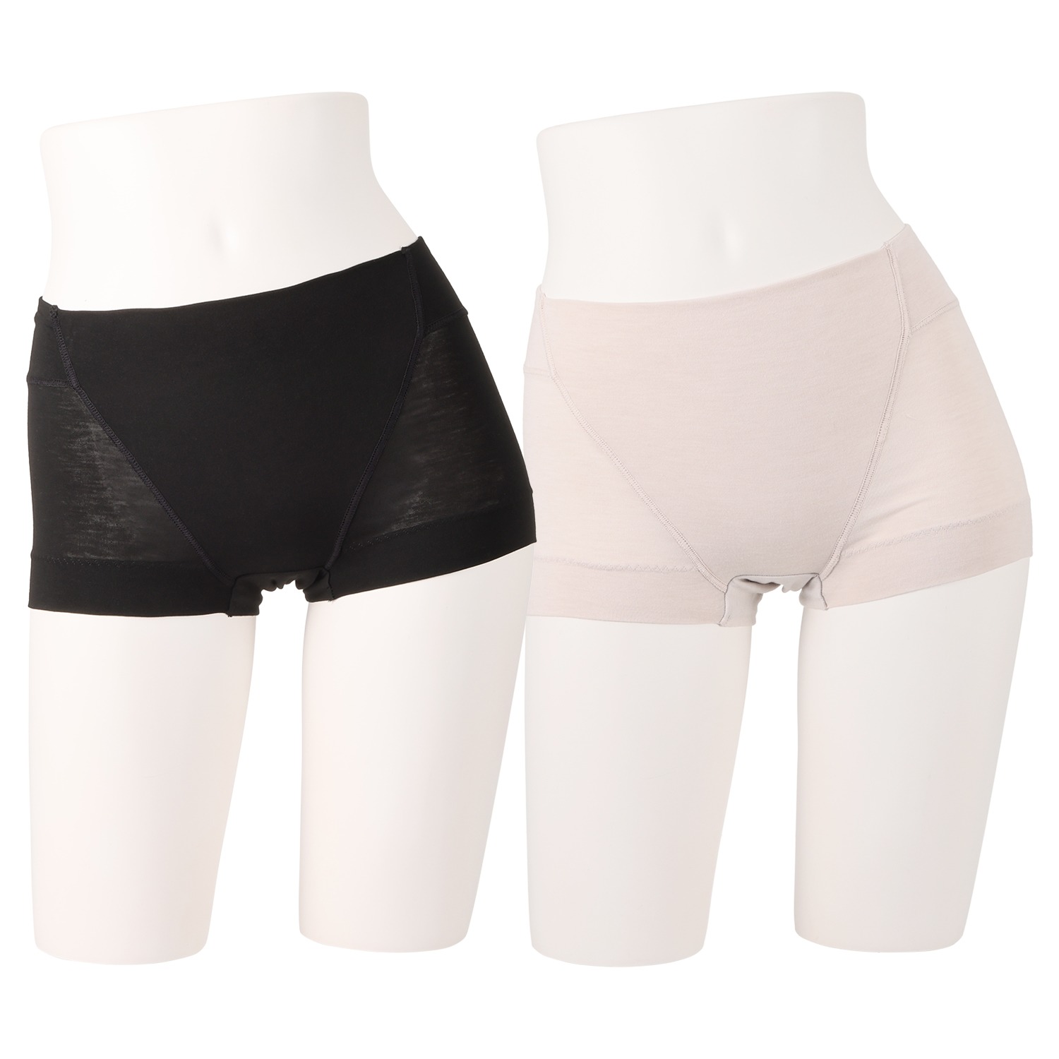 肌優フェムケア 汗ばむ季節でも快適！ 深ばきサニタリーショーツ ２枚セット