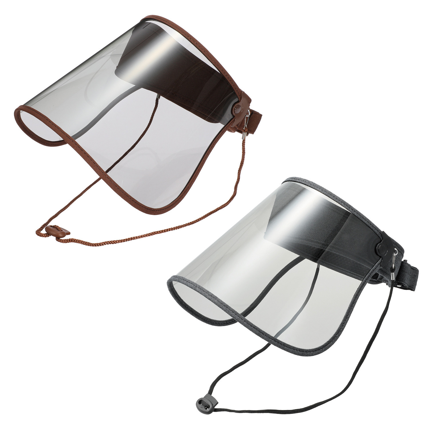 ＜ワイド＆ロング＞ 視界がクリアーで目にやさしい ＵＶカット 偏光フェイスバイザー 