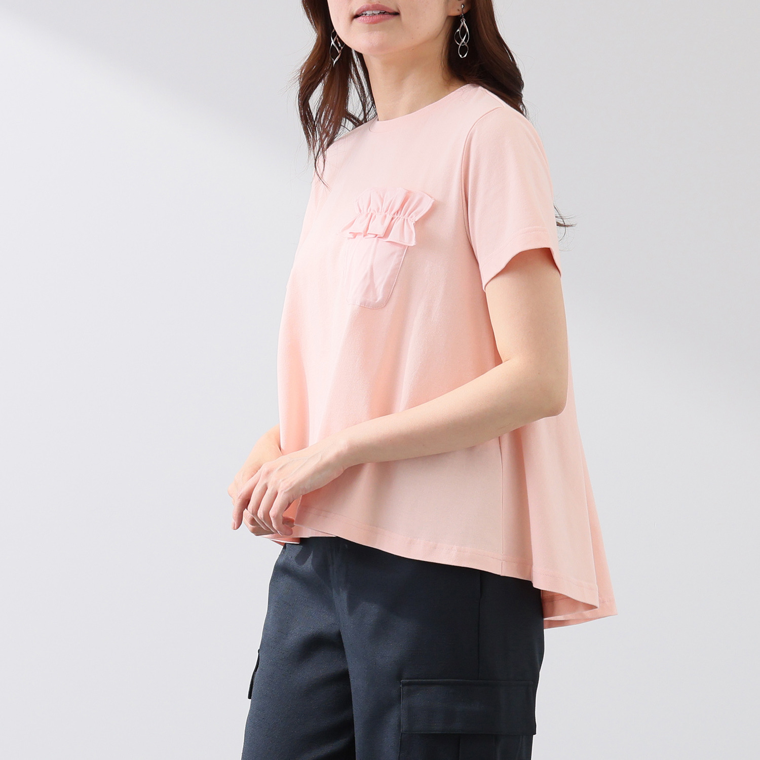 イシカワラボ★ヒトミ コットンジャージー オーロラシルエット プルオーバー