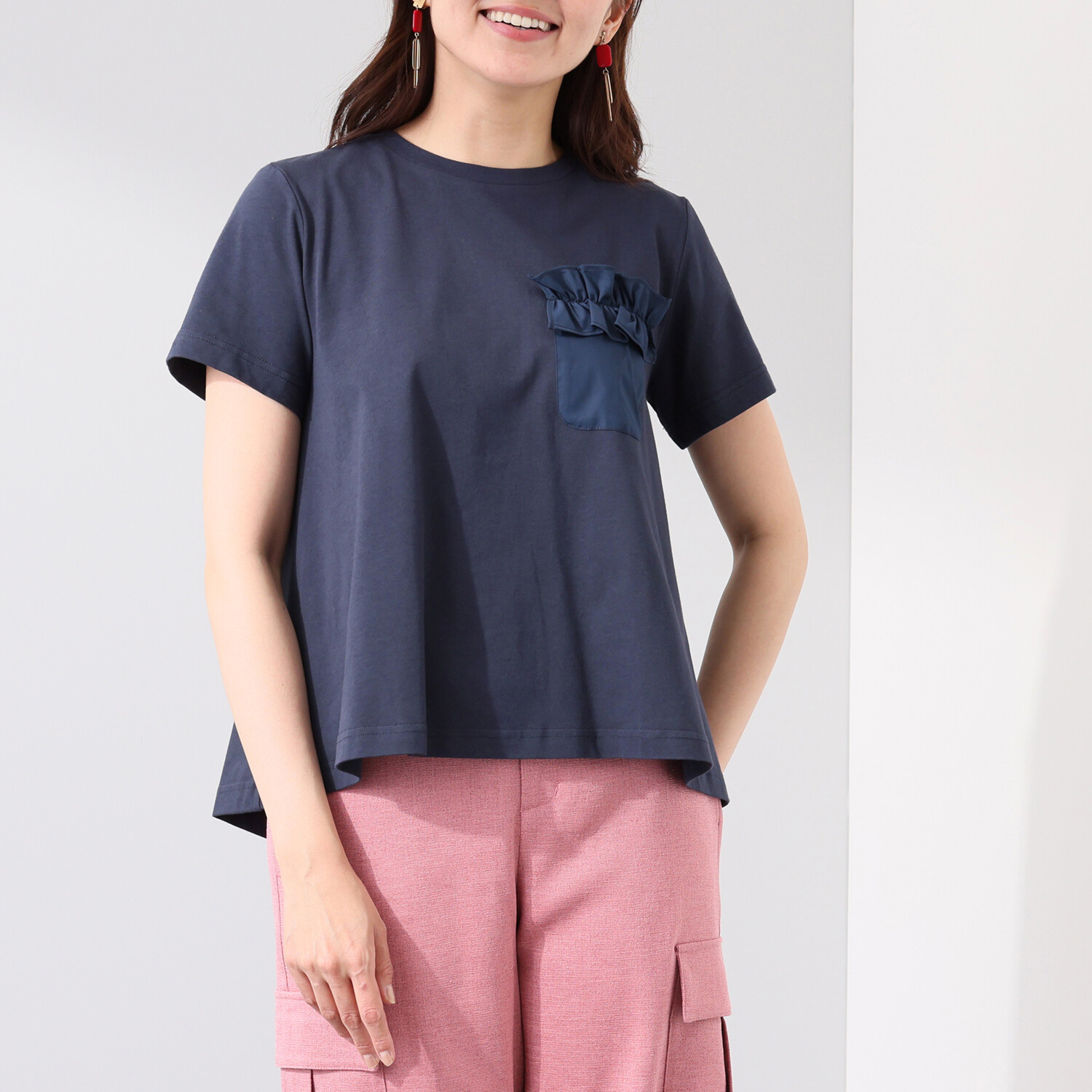 イシカワラボ★ヒトミ コットンジャージー オーロラシルエット プルオーバー