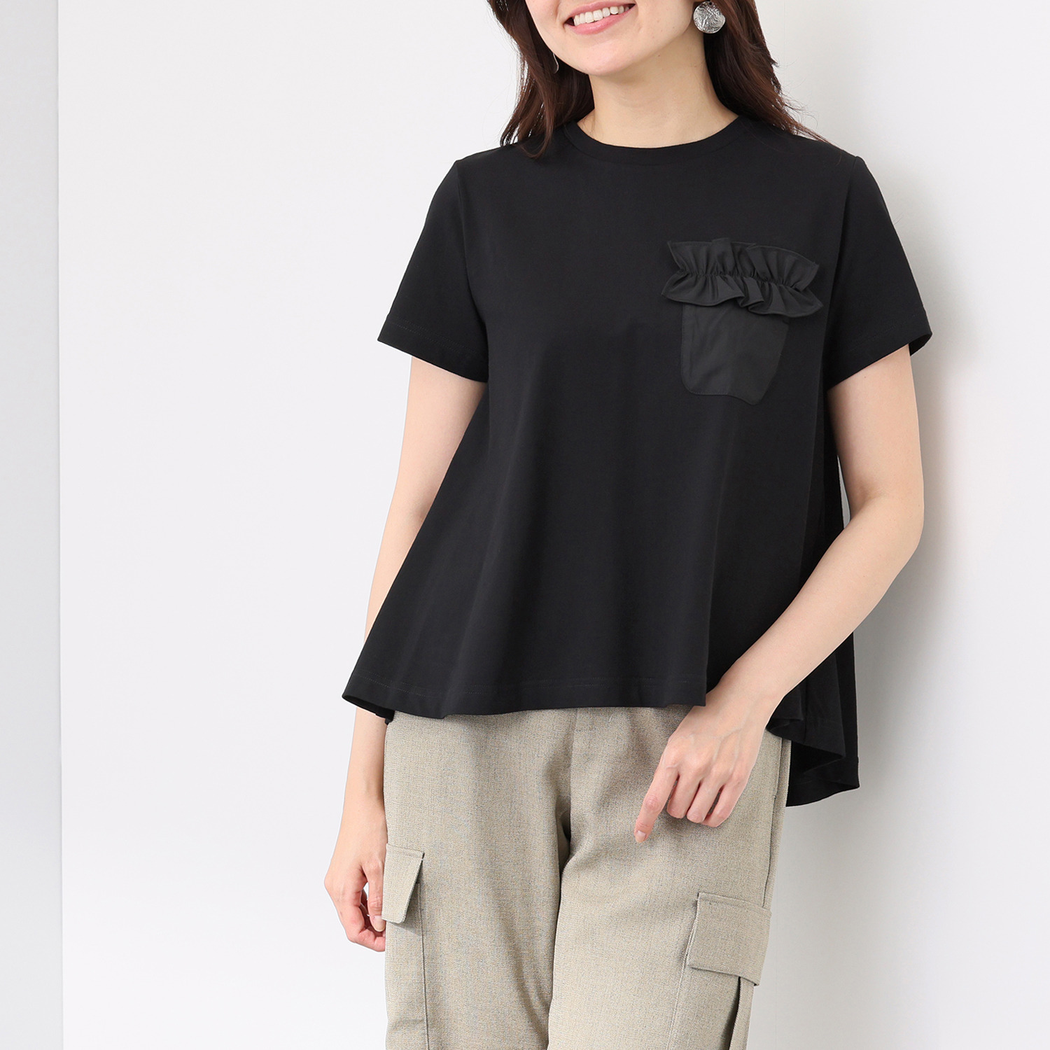 イシカワラボ★ヒトミ コットンジャージー オーロラシルエット プルオーバー