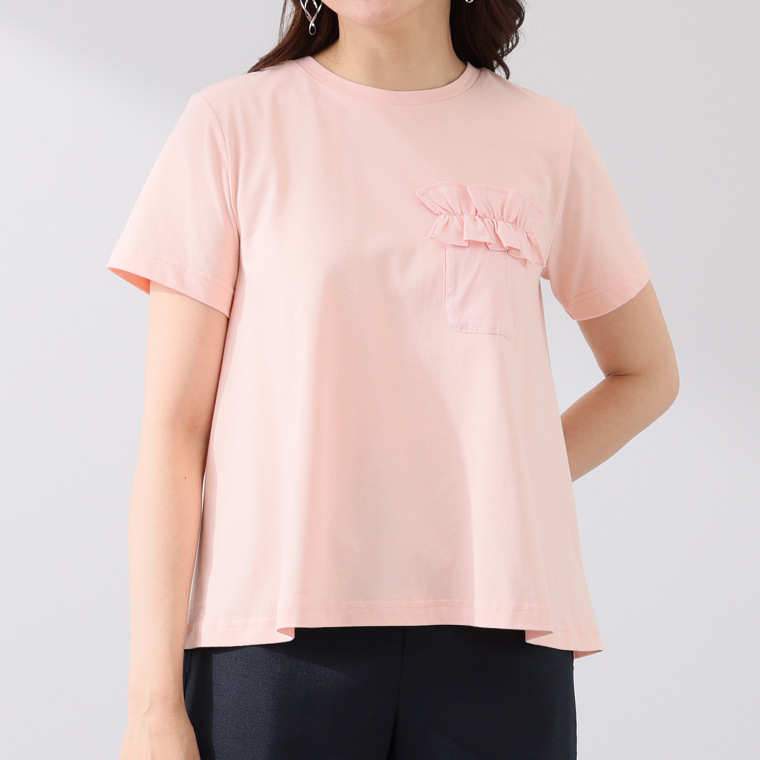 イシカワラボ★ヒトミ コットンジャージー オーロラシルエット プルオーバー