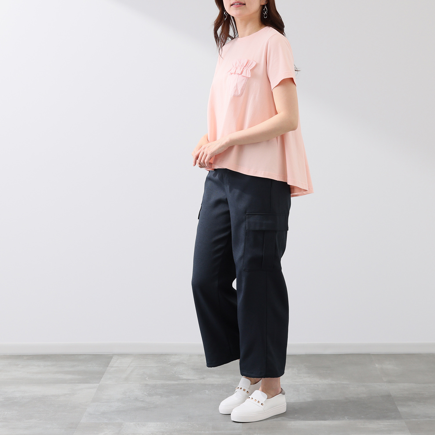 イシカワラボ★ヒトミ コットンジャージー オーロラシルエット プルオーバー