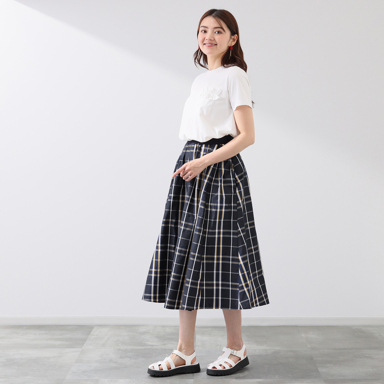 イシカワラボ★ヒトミ コットンジャージー オーロラシルエット プルオーバー