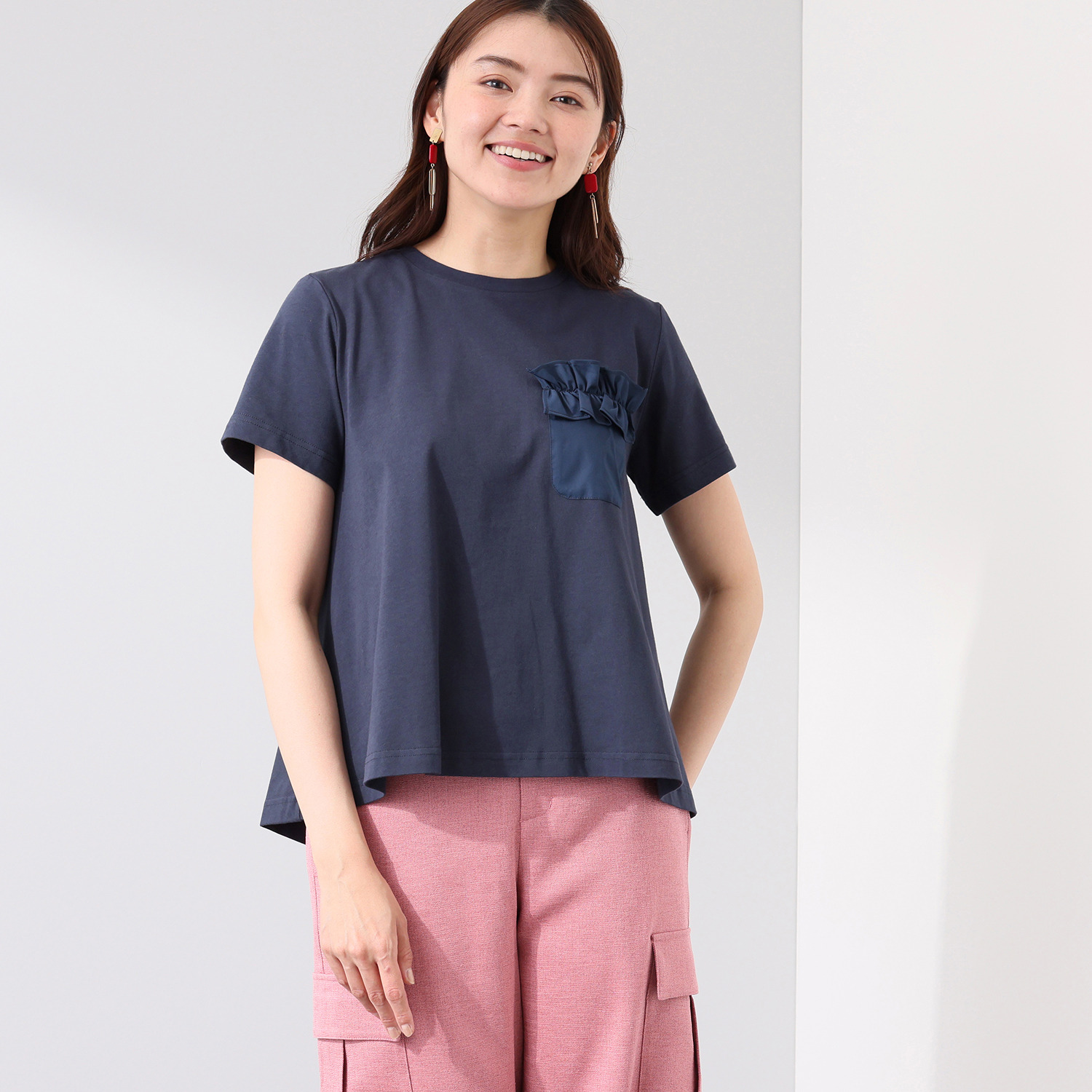 イシカワラボ★ヒトミ コットンジャージー オーロラシルエット プルオーバー