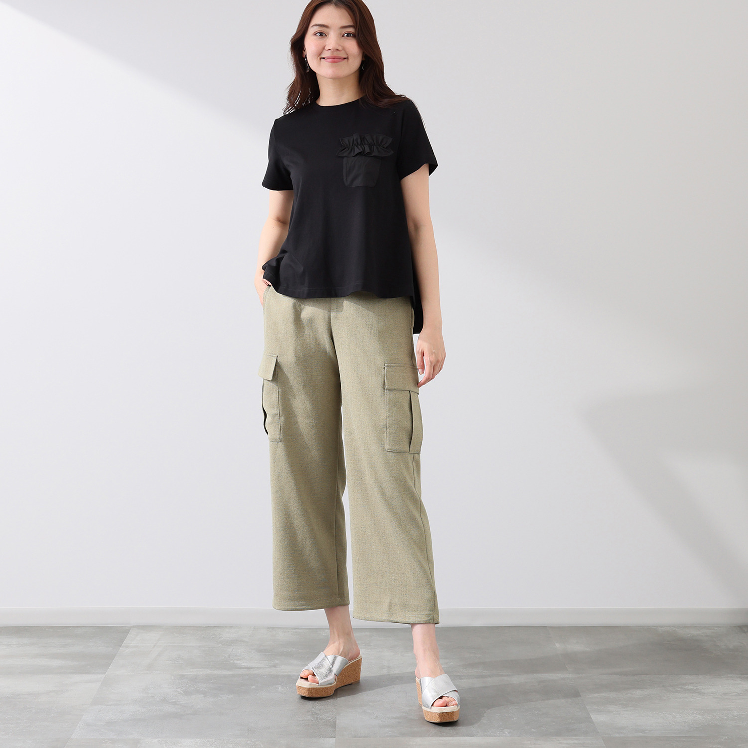 イシカワラボ★ヒトミ コットンジャージー オーロラシルエット プルオーバー