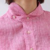 ＢＯＵＮＣＹ　ＢＯＮＤ カンクリーニ社製生地使用 フランス産リネン１００％ ラウンドカラーシャツ