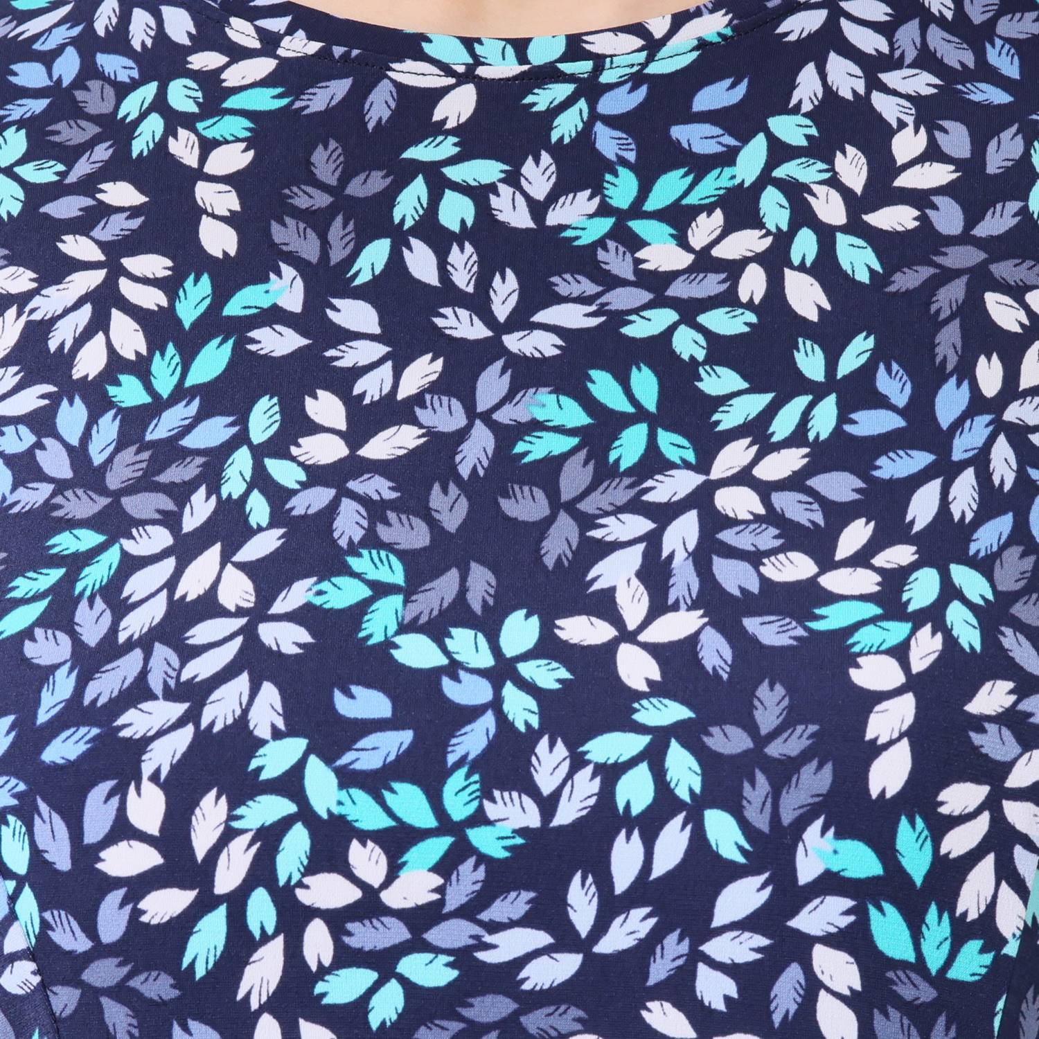 ダジュール 花びらプリント フレアーワンピース