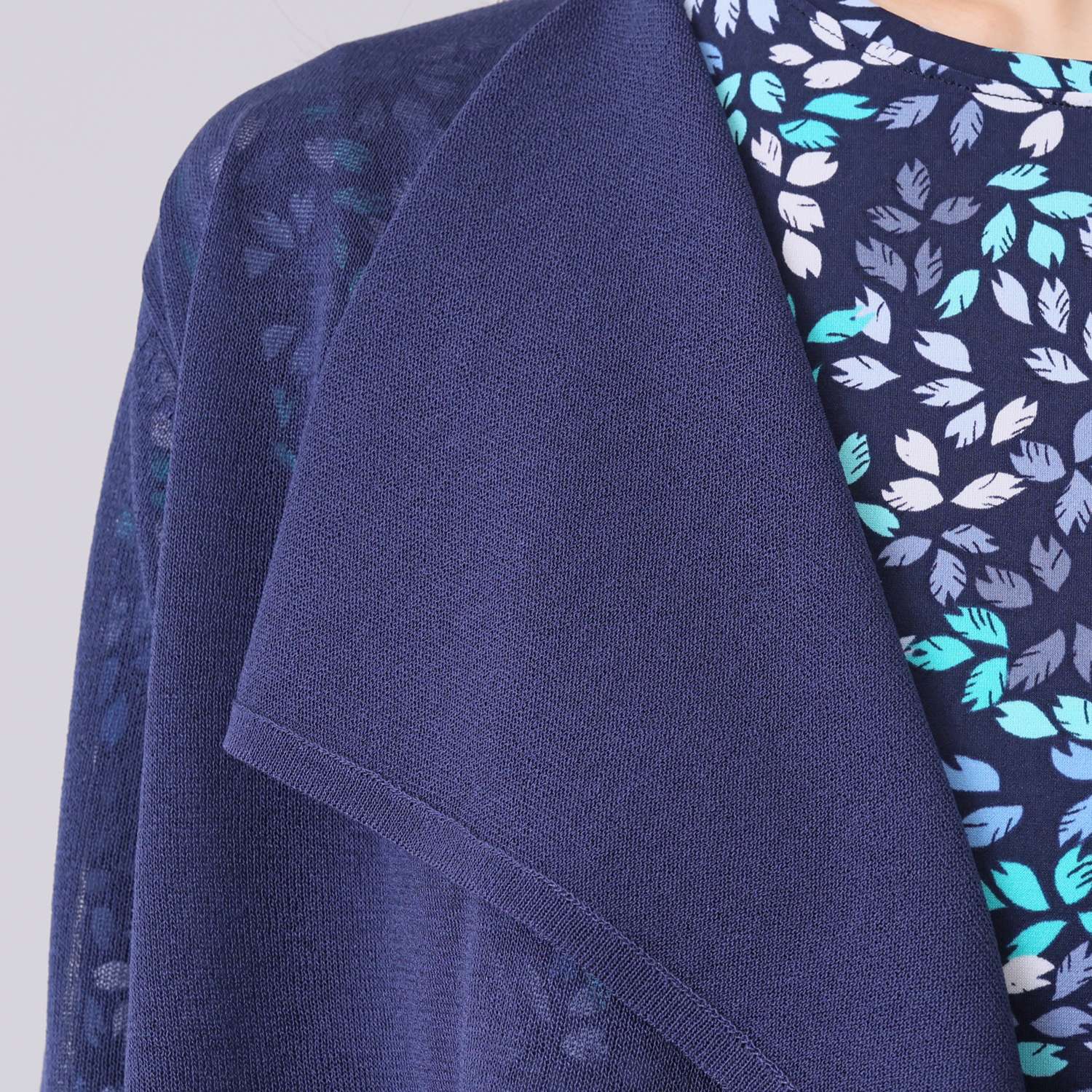 ダジュール ショールカラー ボレロ風カーディガン