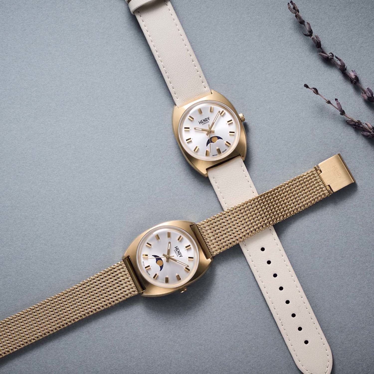 ヘンリーロンドン ボヘミアン ラウンドフェイス アップルレザーベルト ウォッチ