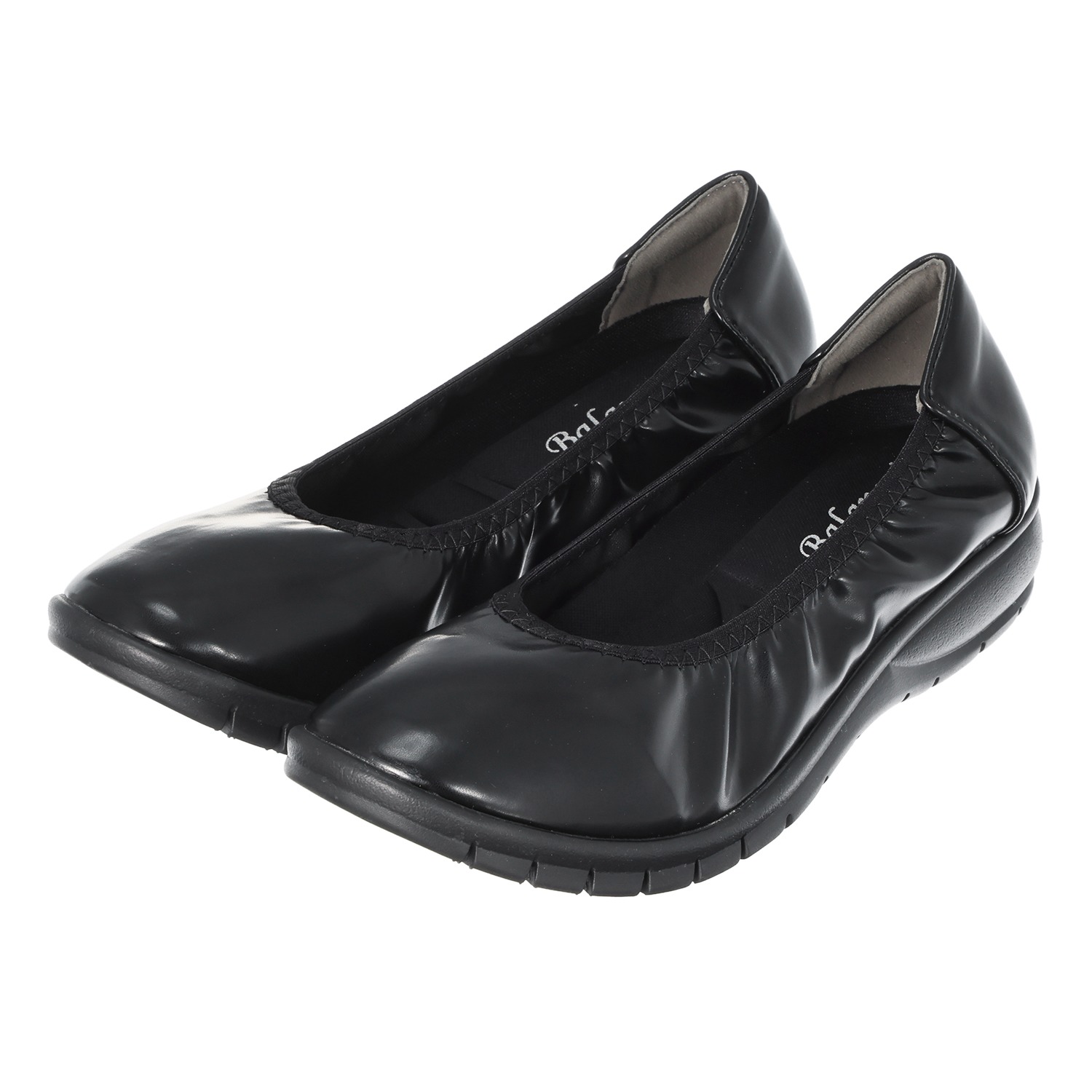 ブランコワール はっ水ストレッチ 超軽量プレーンパンプス