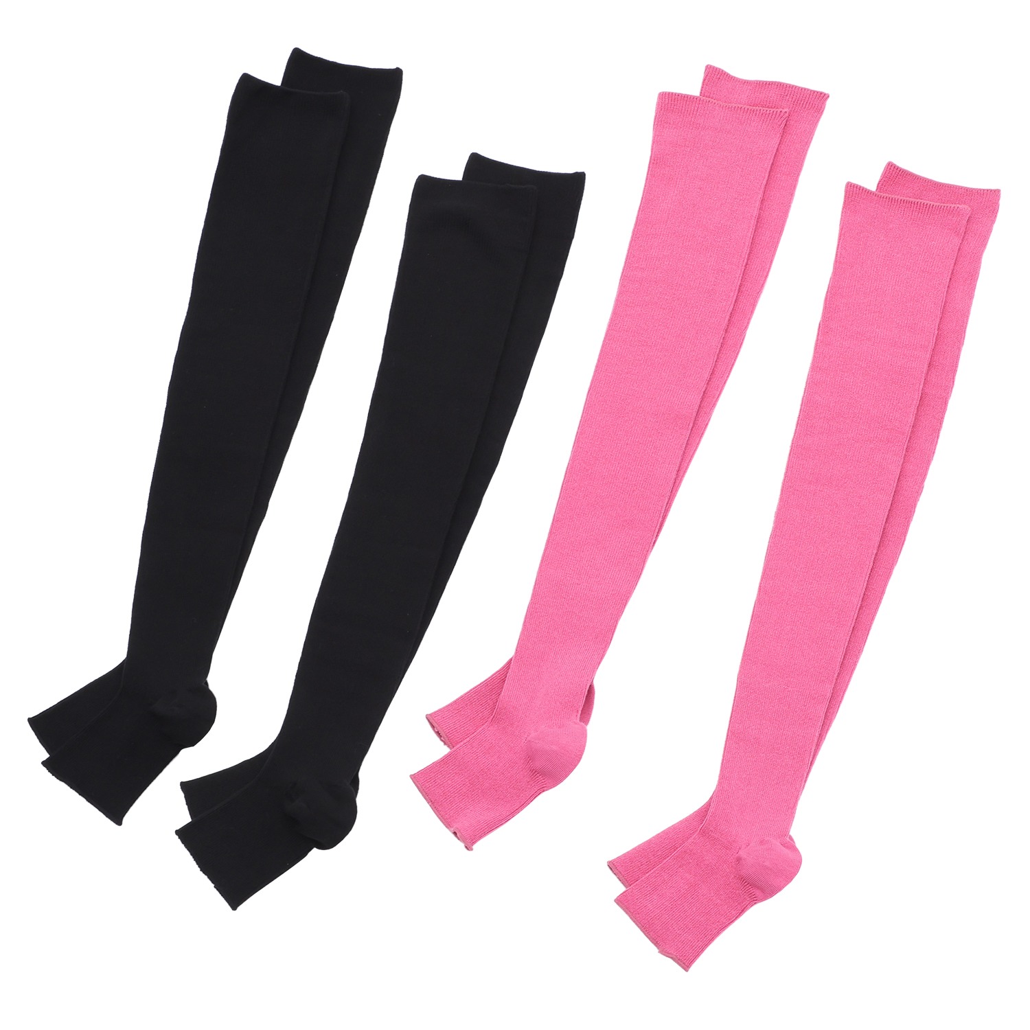 リオッサ 足首キュッ！ ひざ裏ゆったりの快適着圧 寝るときソックスＩＶ ４足セット