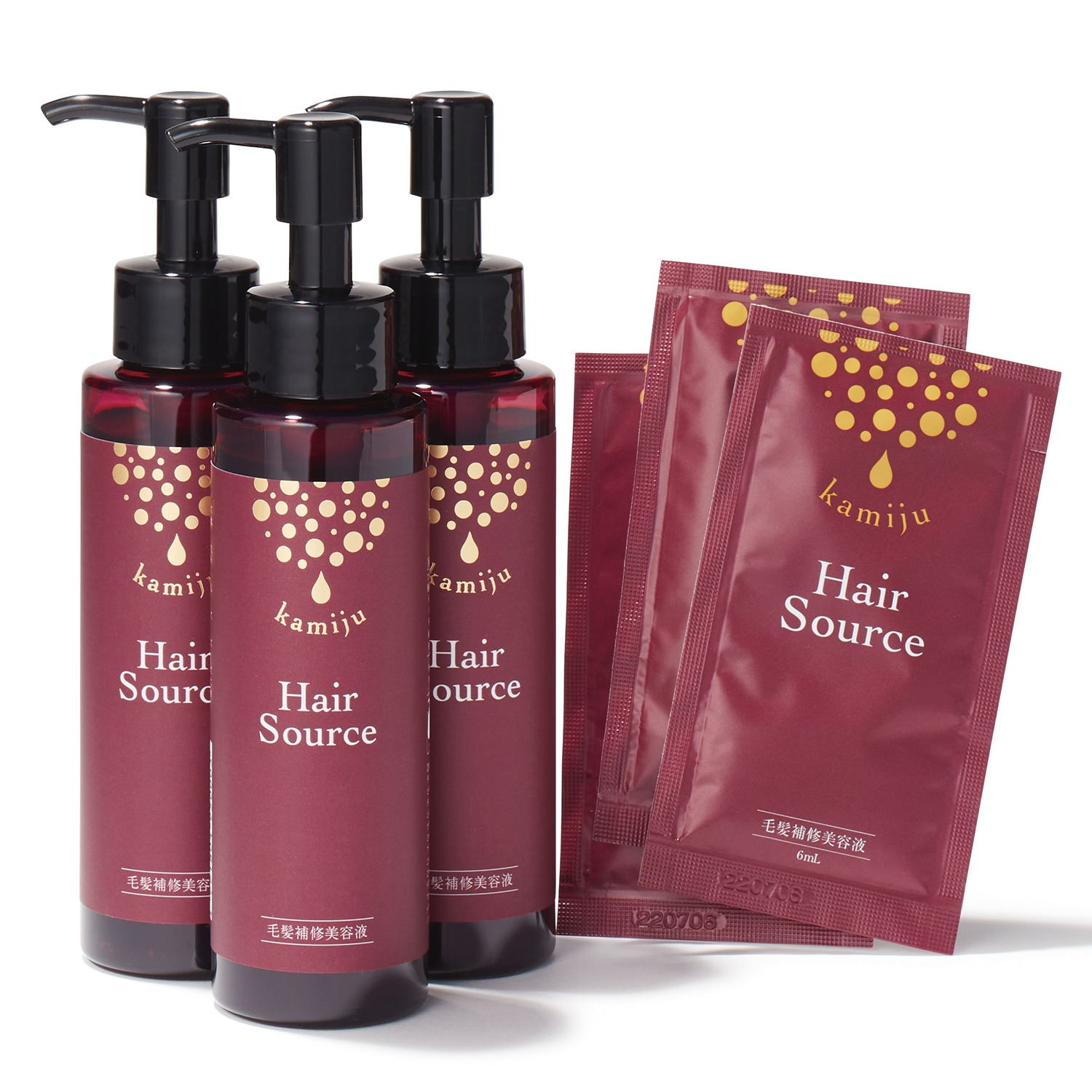 カミージュ 髪を補修して ハリ・コシ・ツヤ美髪へ ヘアソース ３本増量セット