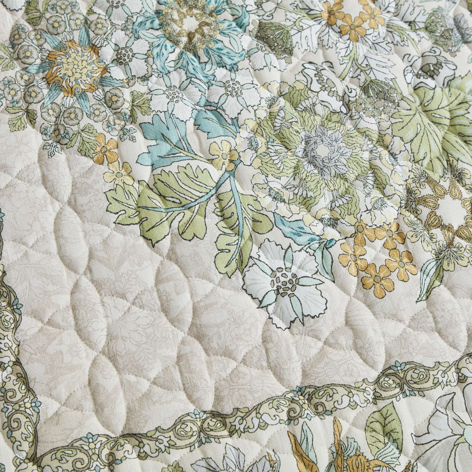 ＜１９０×１９０ｃｍ＞大津毛織 フレンチリネンと コットンの爽快夏のラグ 