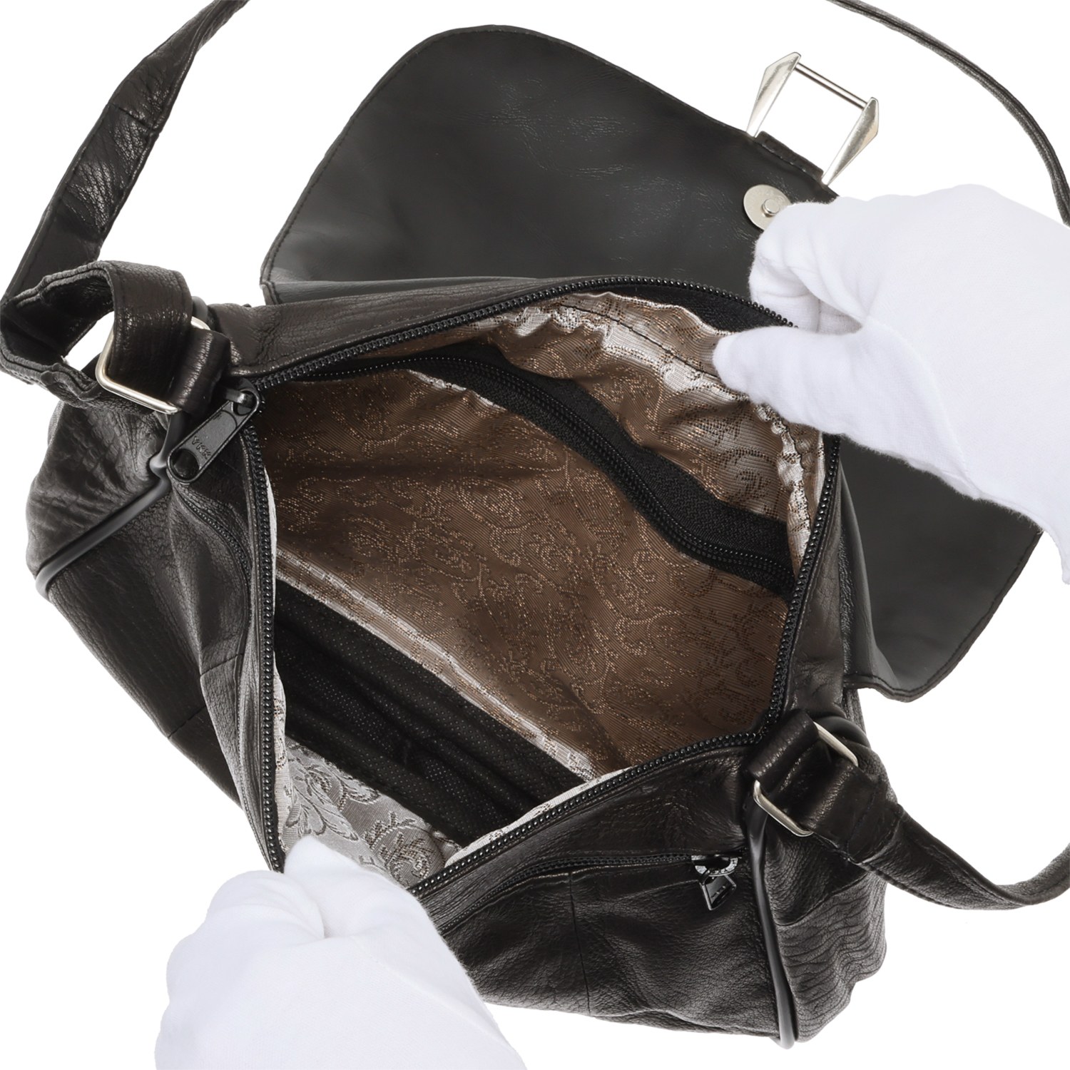 オザユレザー 羊革 カバードショルダーバッグ